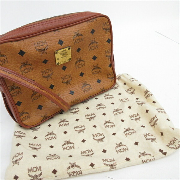 MCM Logo Crossbody Bag Brown - Picture 9 of 9